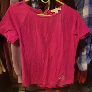 Nwot Michael Kors Fuchsia Short Sleeve Tee
